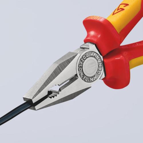 Knipex Combination Pliers Multi-component Grips VDE Chrome-plated 200mm 03 06 200
